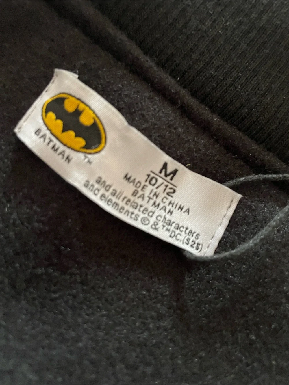 AWESOME Batman DARK KNIGHT black & Red Kids' Varsity Jacket boys 10/12 C&TM DC